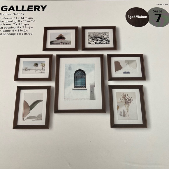 Umbra Gallery Frame Set - Rich Walnut - Picture 4 of 9